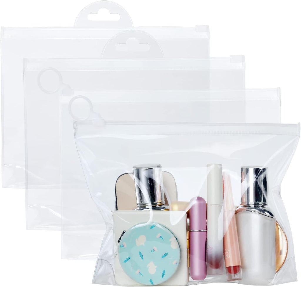 4 Pcs Clear Travel Toiletries Bag